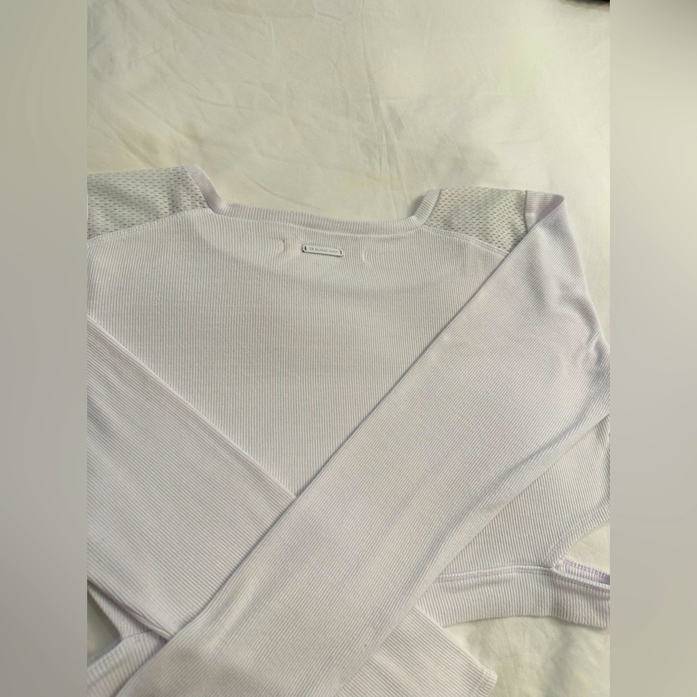 Blanc Noir ribbed long sleeve crop top - Picture 7 of 11